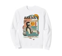 Abstract Thoughts Retro Collage Mixed Media Artwork Sweatshirt