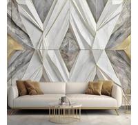 Abstract Three Dimensiona Geometric Golden Lines 3D Wallpaper Luxury Home Dining Decor Paste Sofa Living Room The Wall for Bedroom Mural-350cm×256cm