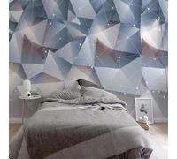 Abstract Three Dimensiona Geometric Lines Art Modern 3D Wallpaper Premium Textured Silk Neutral Tones Material Ideal for Living Room Bedroom-200cm×140cm