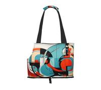 Abstract Three-Dimensional Painting Dog Purse Carrier,Pet Tote Bag, Bag for Small Dogs Cats Puppy