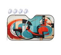 Abstract Three-Dimensional Painting Windshield Sunshade for Car,Sun Protection and Insulation, Automotive Accessories