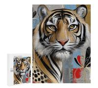Abstract Tiger Art Print Puzzle 1000 Teile Schwer Puzzle Spielzeug Lernspiel Impossible Herausforderungsspielzeug Für Erwachsene Kinder 500 PCS