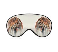 Abstract Tiger Painting Eye Mask for Sleeping Blackout Night Blindfold with Adjustable Strap for Men Women Travel Yoga Nap