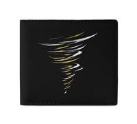 Abstract Tornado Mens Wallet Slim Leather Card Holder Bifold Wallets Front Pocket