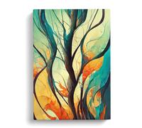 Abstract Tree No.7 Canvas Print | Gallery Wrapped 30mm Frame Wall Art | 30x20 inches | Ready to Hang | Abstract Landscape Picture | Living Room Bedroom Lounge Office