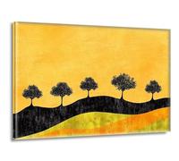 Abstract Trees Pattern Paint by Numbers for Adults including Acrylic and Brushes, DIY Art Painting Craft Kits, Hobbies for Adults Women, Oil Painting Kit without Frame, Home Wall Decor 12x16in L-g-694