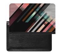 Abstract Triangle Striped Passport Cover Protector Rfid Blocking Passport Holder Id Card Holder Secure Travel Wallet Organizer for Passport Tickets Credit Cards, style, One Size