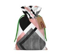 Abstract Triangle Striped Print Drawstring Bags,Snack Bags,Storage Bags For Gift Wrapping,Party Decorations