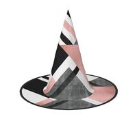 Abstract Triangle Striped print Halloween hat parties, carnivals hat dances, cosplay. Costume Witches Party Adult