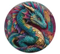 Abstract Tribal Dragon Jigsaw Puzzles Challenge Toy Educational Games Home Decoration for Adults& Teenager Age 14 Years Up 1000pcs (67.5x67.5cm)
