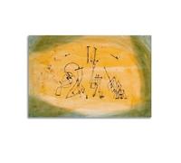 Abstract Trio By Paul Klee Painter Artwork Poster Wall Art Bedroom Prints Home Decor Hanging Picture Canvas 08x12inch(20x30cm)