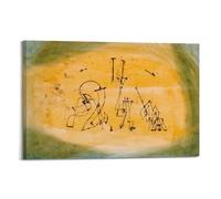 Abstract Trio By Paul Klee Painter Artwork Poster Wall Art Canvas Living Room Bedroom Decor Artworks 16x24inch(40x60cm)