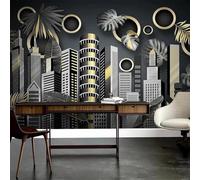 Abstract Tropical Plants Three Dimensional Geometric 3D Wallpaper Luxury Home Dining Decor Paste Sofa Living Room The Wall for Bedroom Mural-400cm×280cm