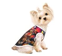 Abstract Trumpet Flower Cute Dog Clothes,Dog T Shirt for Small Dogs Girl Boy.Pet Pullover Jumper,Cat Clothes,Suitable for Small Pets
