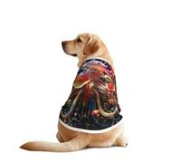 Abstract Trumpet Flower Pet T-Shirts for Dogs-Dog Clothes for Large and Medium Dogs, Comfortable Dog Shirts, Perfect for Daily Wear
