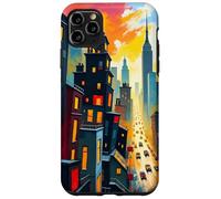Abstract Urban Cityscape Skyline Street Perspective Art Case for iPhone 11 Pro Max