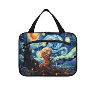 Abstract Van Gogh Artwork Hanging Travel Toiletry Cosmetic Makeup Bag Large Capacity Foldable Storage Wash Bags for Women Girls Bathroom