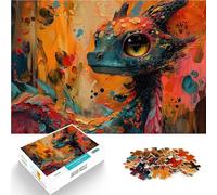 Abstract Vibrant Dragon1000 Adult Pieces Jigsaw Puzzle Stress Reliever Staycation Kill time Artists Collection, Fine Art 38x26cm