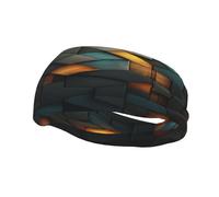 Abstract Wall Sports Sweatband, Unisex Headbands for Men and Women,Stretchy, Breathable, and Moisture-Wicking