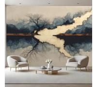 Abstract Wallpaper 150 x 105 cm Ink Painting Decorative Photo Wall Murals | Photo Wallpaper Peel and Stick Wall Murals, Large Photo Wallpaper for Living Room Bedroom Dormitory Hotel Themed Rooms