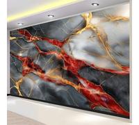 Abstract Wallpaper, Ink Wash Painting Marble Pattern Murals 350 X 256 Cm Premium Non-Woven Wallpaper for Adults Kids Bedroom Living Room Lounge Tv Backdrop On Trend Print Murals Grey