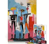 Abstract Warriors Art Figures Adult Jigsaw Puzzle1000 Pieces Stress Free Premium Print Happy Challenge Xmas Fun Gift (38x26cm)