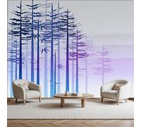 Abstract Watercolor Jungle Landscape Wallpaper Paste The Wall 300x210cm(W x H) Mural Wallpaper 3D Effect for Living Room Fireplace Feature Wallpapers Colorful Jungle Wall Mural Bedroom