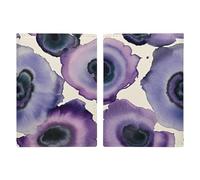 Abstract Watercolor Purple Passport Holder Passport Wallet PU Leather Passports Protective Cover Slim Travel Accessories