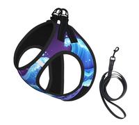 Abstract Waves Dog Harness - Breathable, Reflective, And Adjustable Pet Vest, Suitable For Small Cats And Dogs