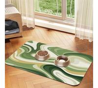 Abstract Wavy Swirl Pet Feeding Mat 30x45cm