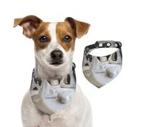 Abstract White Space Dog Bandana for Small Medium Large Dogs, Cat Dogs Kerchief Triangle Bibs Scarf for Girl Or Boy