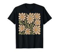Abstract Wildflowers Retro Botanical Flowers T-Shirt