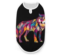 Abstract Wolf Cute Cute Pet Supplies Soft Dog Sweaters Printing for Dogs Puppy Cats 2XL