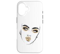 Abstract Woman Feminine Face Line Art Beauty Makeup Face Case for iPhone 16