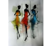 Abstract Woman Paint by Numbers for Adults with Frame, Large Paint by Number Canvas Kits, DIY Color Oil Painting Acrylic Paints with Brushes, Hobbies for Adults Women, Home Wall Decor 100x150cm J8-221