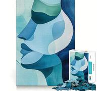 Abstract Woman Profile for Adults 1000 Piece Puzzle Brain Exercise HD Print Home Activity Birthday Art Gift (50x75cm)