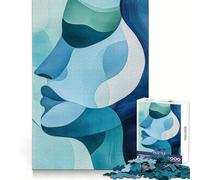 Abstract Woman Profile for Adults 1000 Piece Puzzle Brain Exercise HD Print Home Activity Birthday Art Gift (50x75cm)