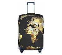 Abstract World Globe Luggage Cover Washable Suitcase Protector Anti-Scratch Suitcase Cover Fits 18-32 Inch Luggage