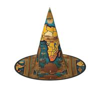 Abstract World Map Halloween Hat, funny, holiday party hat costume ball, Cosplay Carnivals DIY Decoration(of 1)