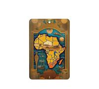Abstract World Map Printing 10 Pieces Air Freshener Cards,Car Scented Hanging Air Freshener Fragrant Sheets For Car Use