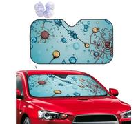 Abstraction Biology Chemistry Front Windshield Sun Shade Foldable Car Windshield Sun Shade Block Uv Rays Cover Visor Sunshades Universal For Vehicle Va-Ns Auto S