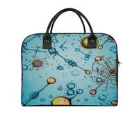 Abstraction Biology Chemistry Laptop Tote Bag Casual Travel Handbag Multi Pocket Shoulder Bags for Work Travel