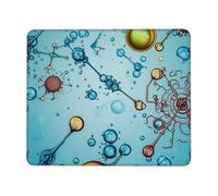 Abstraction biology chemistry Mouse Pad with Stitched Edge, Comfortable Mouse Pads with Non-Slip Rubber Base Gaming Mouse Mat Washable Mousepads Computers Laptop Desk Accessories for Office 7 x 8.6 in