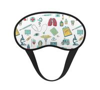 Abstraction Biology Chemistry4 Print Fashion Sleep Eye Mask for Men Women, 100% Blackout Eye Mask, Soft Covering Strong Light, Suitable for Travel/Yoga/Nap