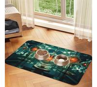 Abstraction Biology chemistry4 Print Pet Feeding Mat Dog Mat for Food and Water Bowl Dogs Water Dispenser Mat Dogs Accessories