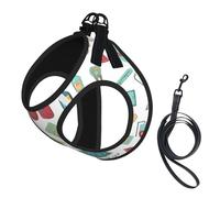 Abstraction Biology Chemistry4 Print Pet Leash Vest,Breathable Mesh Pet Harness, Reflective For Small Medium Dogs Safe Easy Walking