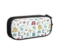 Abstraction Biology Chemistry4 Print Stationery Bag Lightweight Pen Pouch School College Office Travel Boys Girls Adults