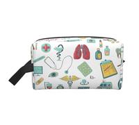 Abstraction Biology chemistry4 Print Storage Bag - Large Travel Cosmetic Makeup Bags, Toiletry Organizer, Portable Pouch with Zipper