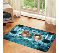 Abstraction Biology chemistry41 Print Pet Feeding Mat Dog Mat for Food and Water Bowl Dogs Water Dispenser Mat Dogs Accessories