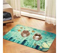 Abstraction Biology chemistry42 Print Pet Feeding Mat Dog Mat for Food and Water Bowl Dogs Water Dispenser Mat Dogs Accessories